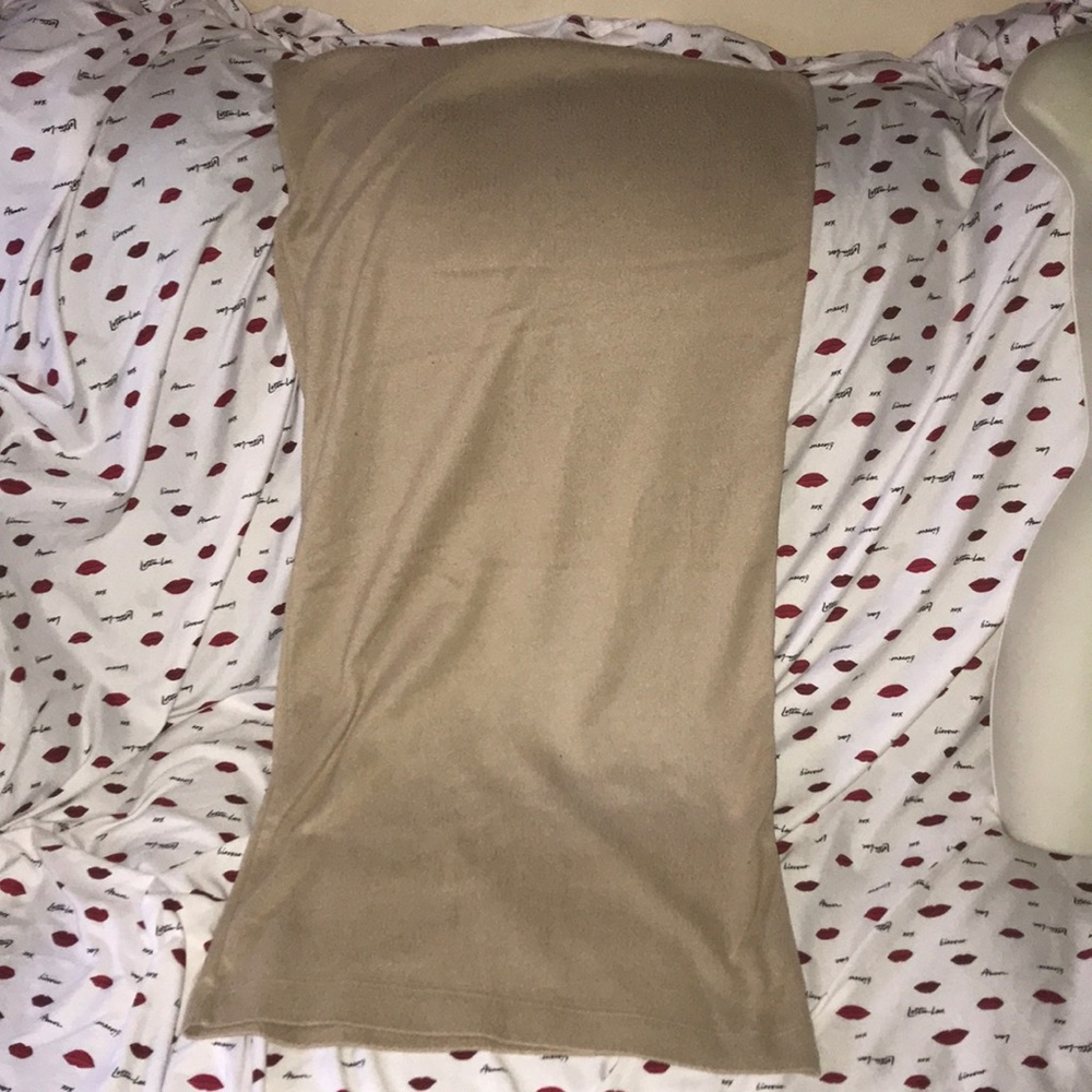 Weatherproof Tan fleece pillow case 36” x 17”